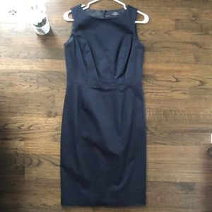 Brooks Brothers Navy Cotton Shift Dress